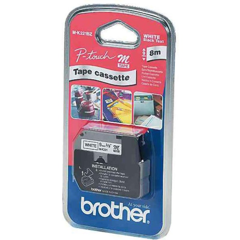 Brother M-K521BZ - Noir sur bleu - Rouleau (0,9 cm x 8 m) 1 unités bande imprimante