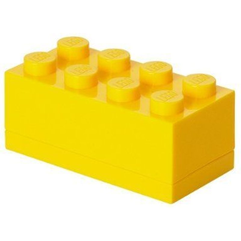 LEGO 40121732 - Ameublement Et Décoration - Boîte Miniature - Jaune - 8 Plots