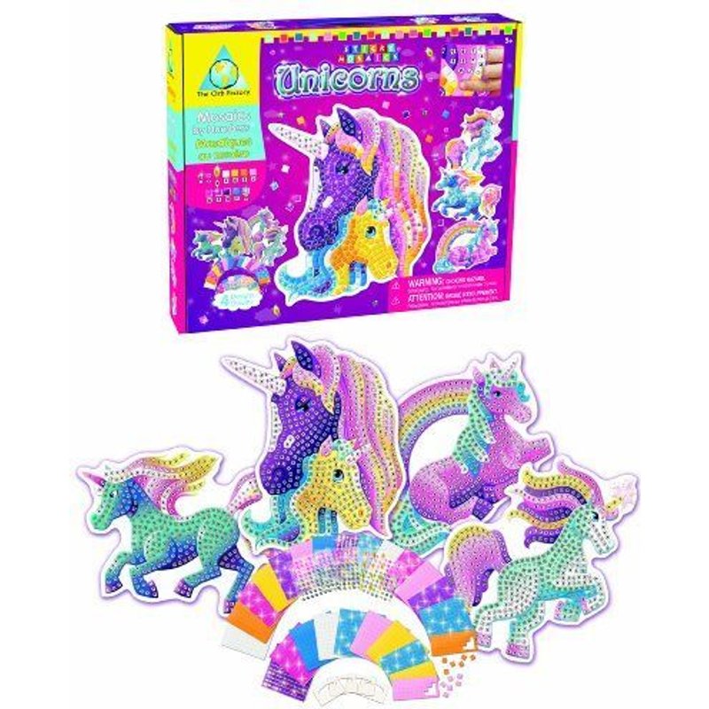 Orb Factory - ORB67182 - Kit de Loisir Créatif - Sticky Mosaïques Licornes - New Version