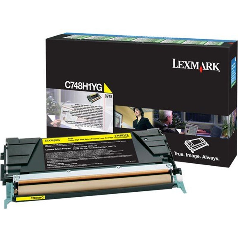 Lexmark - À rendement élevé - jaune - original - cartouche de toner LCCP, LRP - pour Lexmark C748de, C748dte, C748e