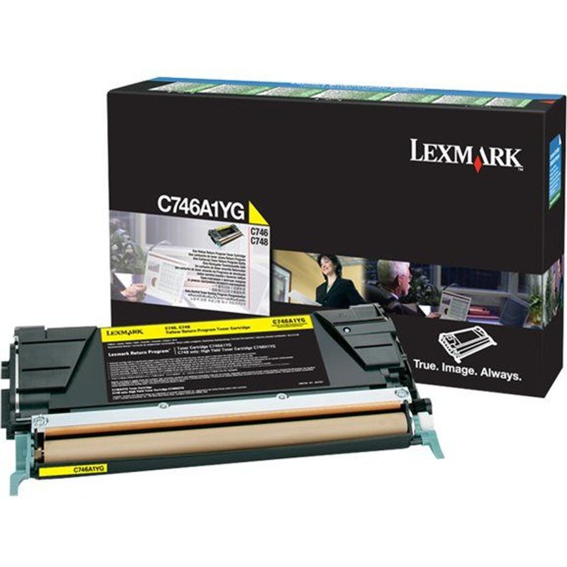 Lexmark - Jaune - original - cartouche de toner LCCP, LRP - pour C746dn, 746dtn, 746n, 748de, 748dte, 748e