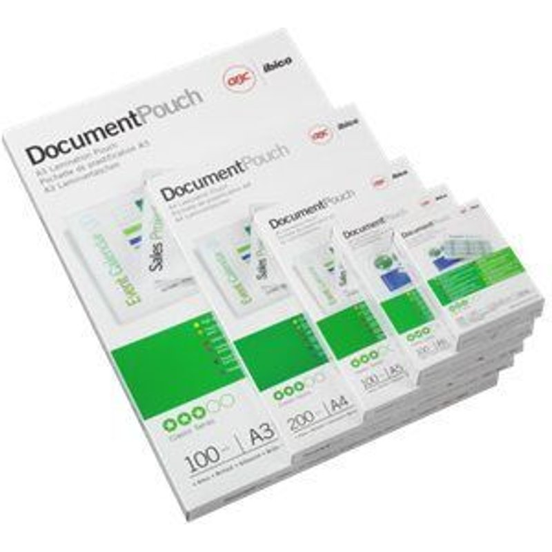 GBC Card Laminating Pouch - 250 microns pack de 100 - brillant - 54 x 86 mm pochettes plastifiées