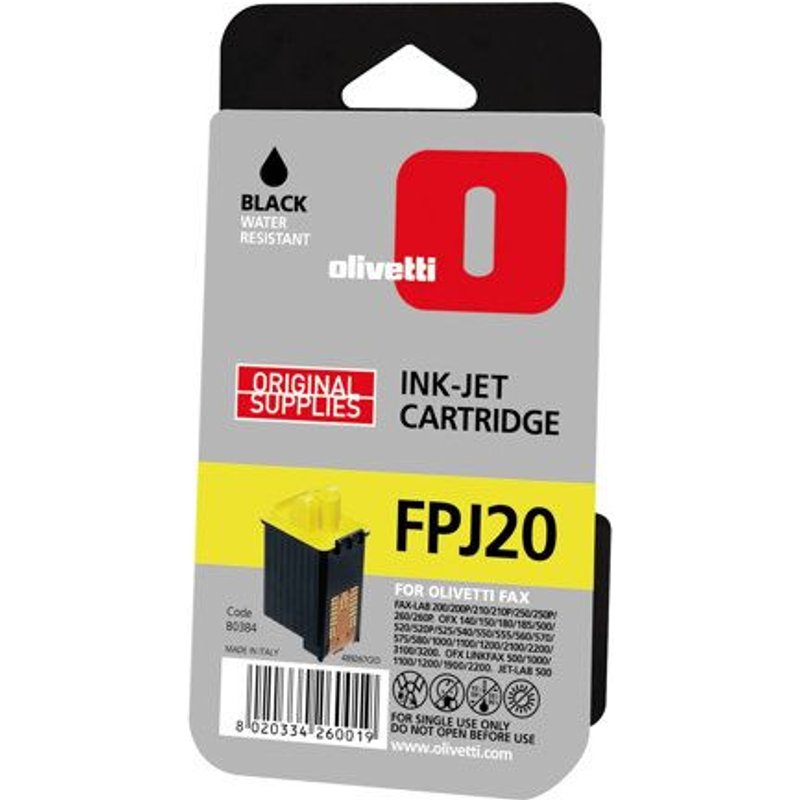Olivetti - Noir - original - cartouche d'encre - pour JP 150, 170, 190, 192, 250, 270, 350, 360, 370, 450, 470