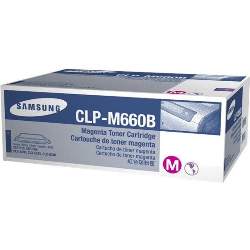 Samsung CLP-M660B - Magenta - originale - cartouche de toner - pour CLP-610ND, 660N, 660ND; CLX-6200FX, 6200ND, 6210FX, 6240FX
