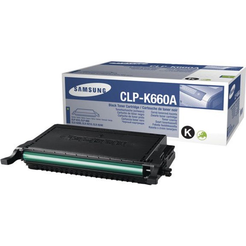 Samsung CLP-K660A - Noir - original - cartouche de toner - pour CLP-610ND, 660N, 660ND; CLX-6200FX, 6200ND, 6210FX, 6240FX