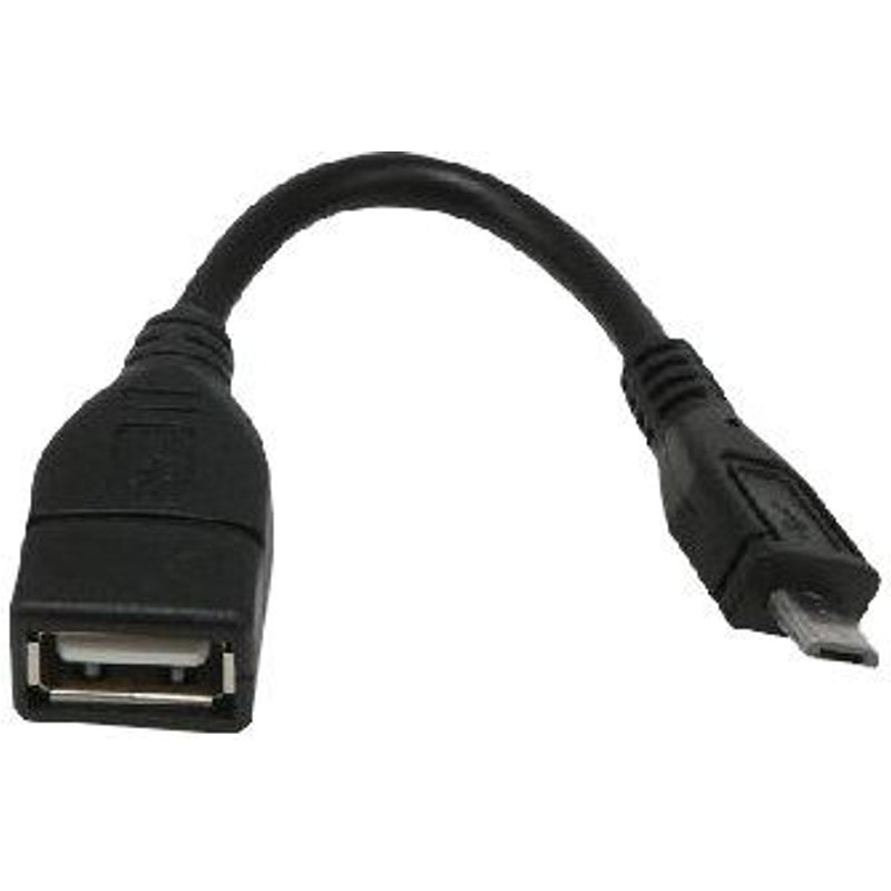 MCL Samar - Câble USB - USB (F) pour Micro-USB de type B (M) - USB 2.0 OTG - 12 cm