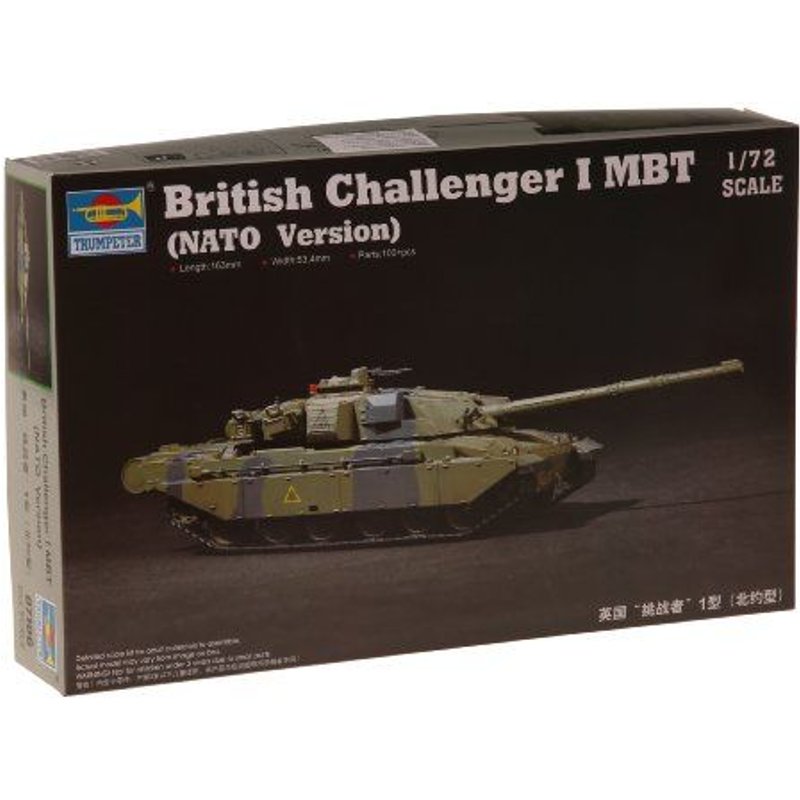 Trumpeter 07106 Challenger 1 Mbt Nato 1:72 Plastic Kit Maquette-Trumpeter