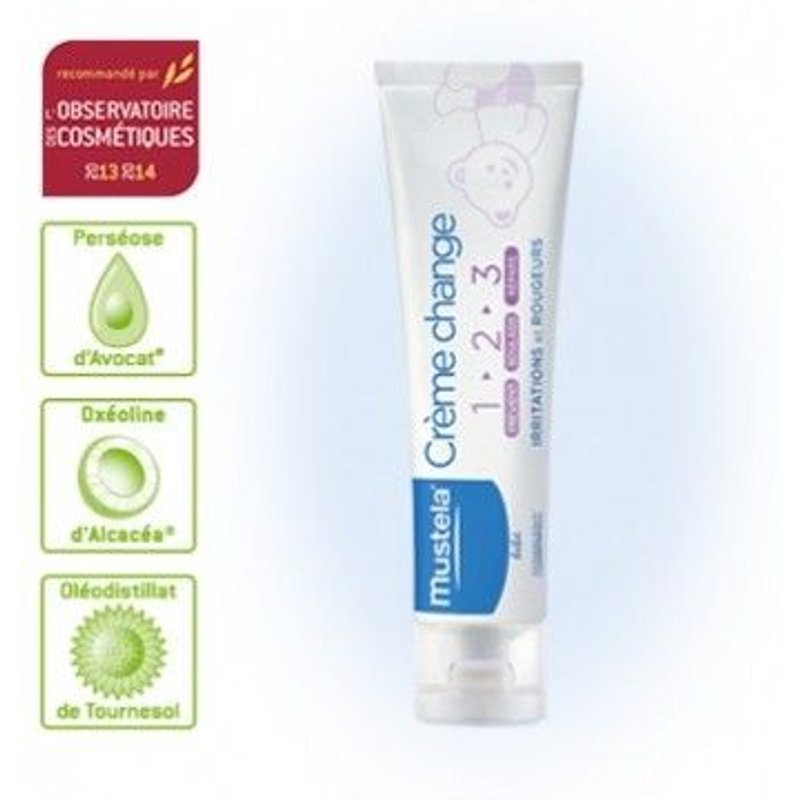 Mustela Crème De Change 1 2 3 Irritations Et Rougeurs 100ml