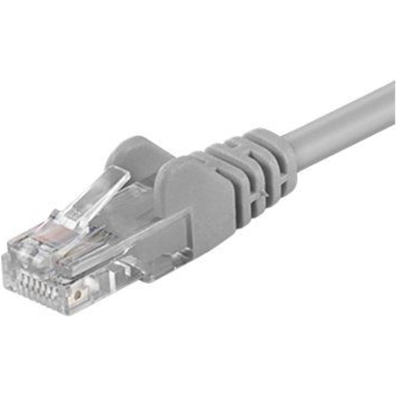 goobay - Câble réseau - RJ-45 (M) pour RJ-45 (M) - 30 m - UTP - CAT 5e - moulé, sans crochet - gris