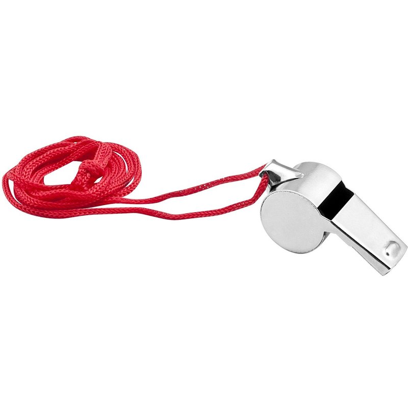 JPC Sifflet, en métal, avec cordon