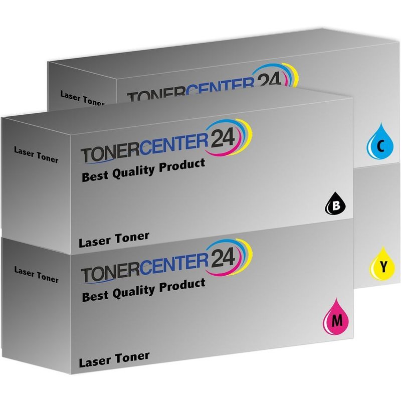 Set de Premium Laser Toner Compatible pour les Imprimantes Oki C310, C330, C530, C510, MC351, MC361, MC561, C511, C531, MC352, MC362 / 44469803 - 44469706 - 44469705 - 44469704