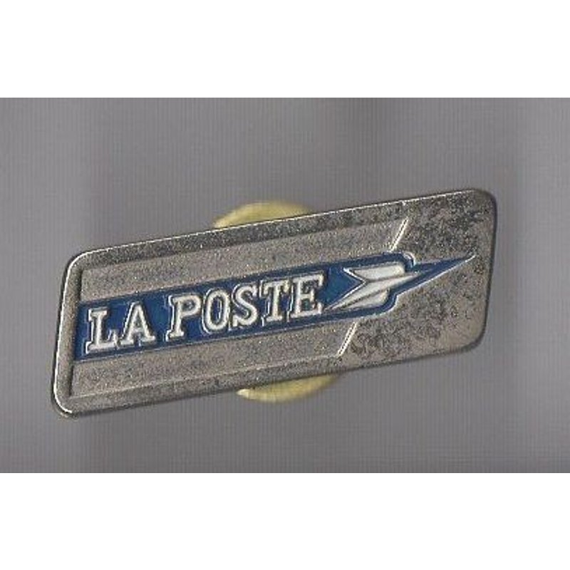 Pin's La Poste (Argenté / Écriture Blanche Sur Contour Bleu)