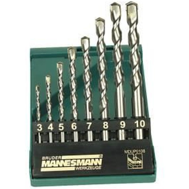 MANNESMANN M54309 Jeu de 8 forets béton pro