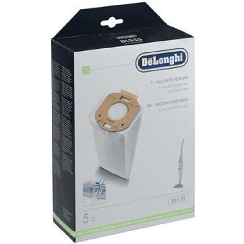 Delonghi - 5 Sacs Aspirateur Pour Aspirateur Colombina Xlf 1500e / 1600pe - Dls 35