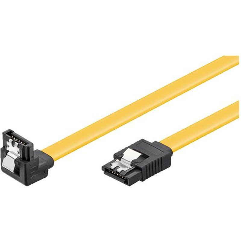 goobay - Câble SATA - Serial ATA 150/300/600 - SATA pour SATA - 50 cm - verrouillé, connecteur à 90 °