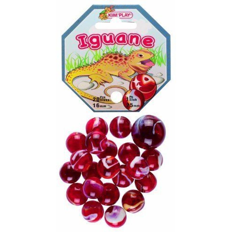 Kim'play - 500824 - Jeu De Plein Air - 20 Billes 1 Calots - Iguane