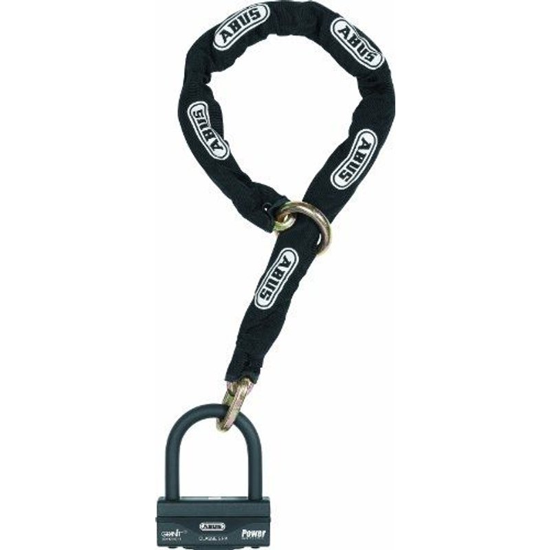 Abus 32869 Antivol U 58 Hb3 100 Avec Chaine 12ks 80 Cm Loop Homologués Sra, Noir, Set De 1