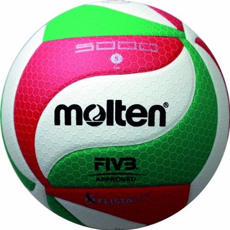 Molten V5m5000 Ballon De Volley Blanc/Vert/Rouge 5