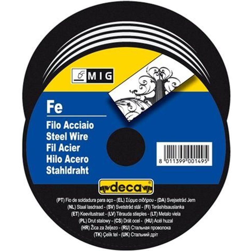 FIL ACIER P/TORCHE MIG BOBIN.0.8
