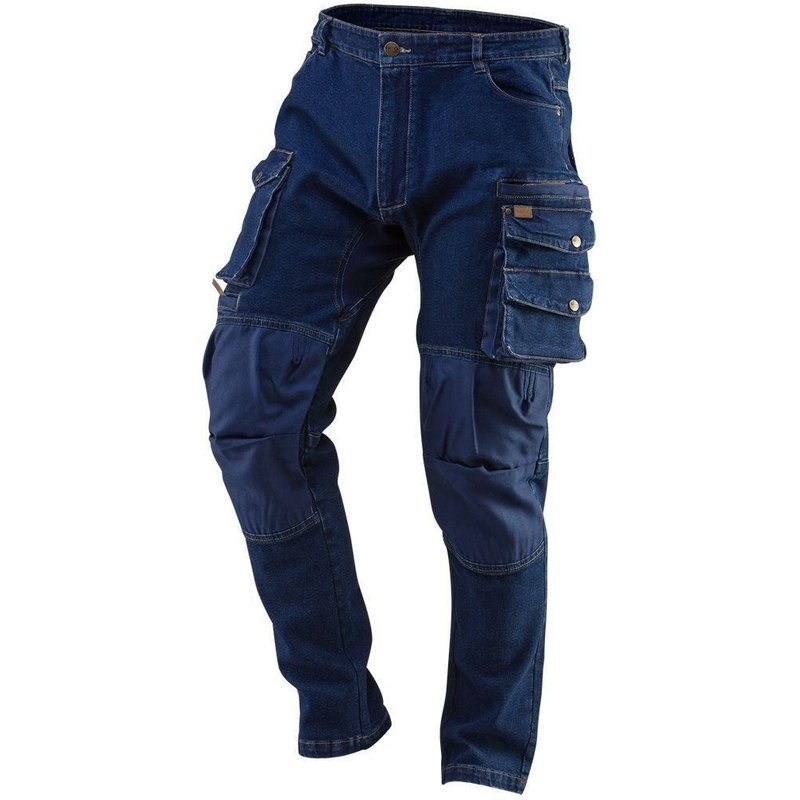 Pantalon de travail type jeans, avec renforts aux genoux, modèle Denim, taille L/52, NEO