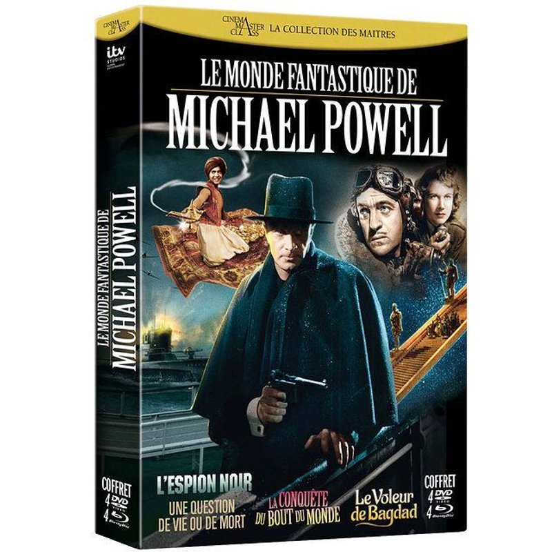 Le Monde Fantastique De Michael Powell : L'espion Noir + Une Question De Vie Ou De Mort + La Conquête Du Bout Du Monde + Le Voleur De Bagdad - Combo Blu-Ray + Dvd