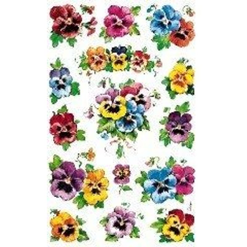 Avery - Zweckform Design-Z Sticker StiefmĂĽtterchen En Papier Contenu: 3 Planches De 15 Sticker (4398) Ek Handel