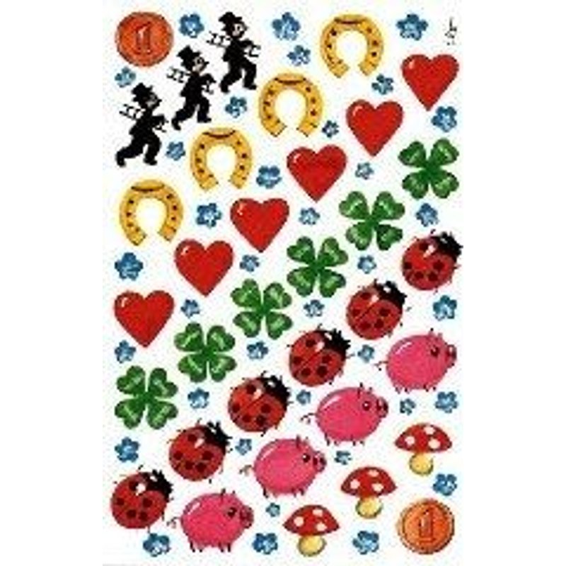 Avery - Zweckform Z-Design Sticker Porte-Bonheur En Papier Contenu: 3 Planches De 70 Sticker (4413) Ek Handel