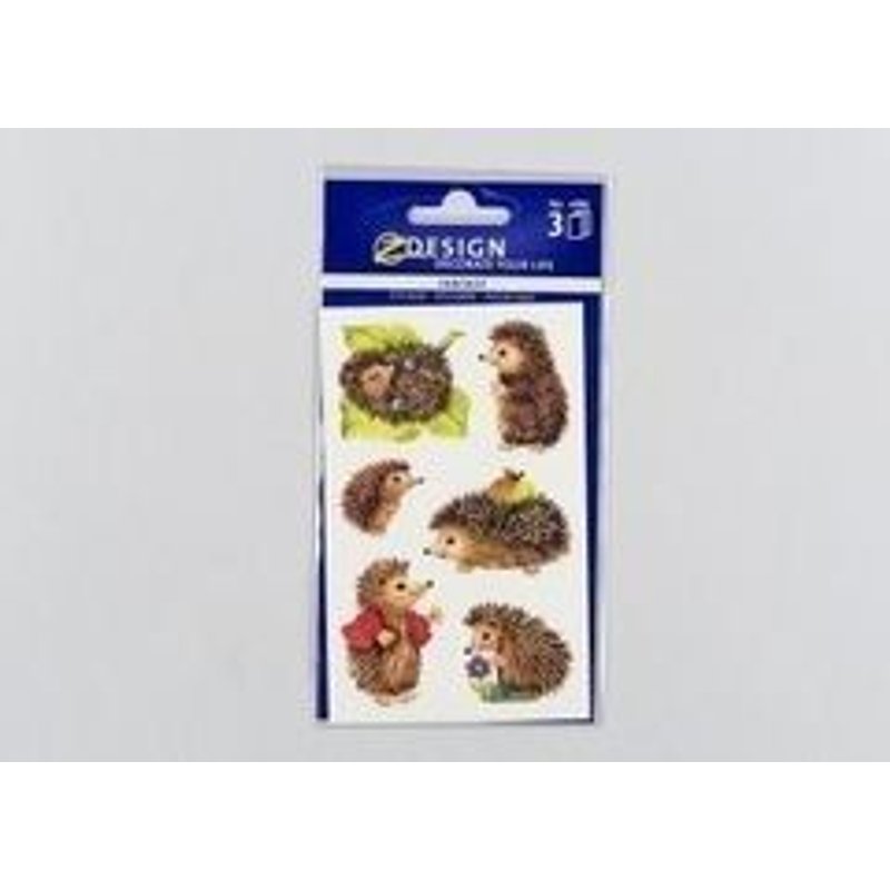 Avery - Zweckform Z-Design Sticker Hérisson En Papier Contenu: 3 Planches De 6 Planches (4306)