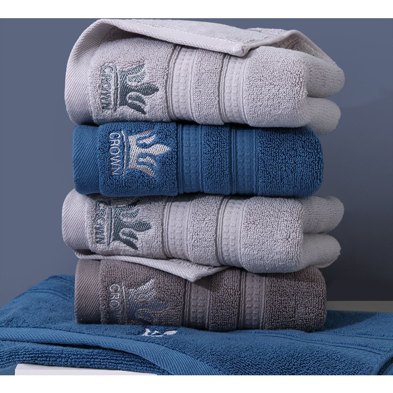 Premium Cotton Towels With Royal Crown Embroidery - Ultra-Soft 32oz Cotton, Absorbent