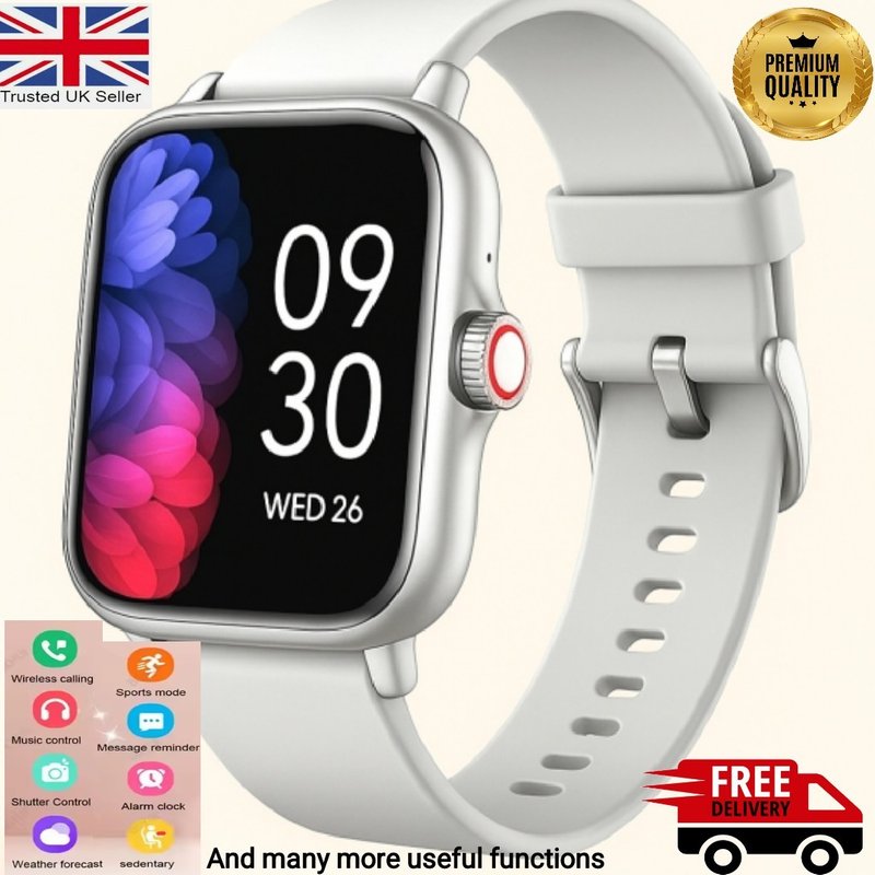 2025 HD Smart Watch For Men/Women, Sports Smartwatch Bluetooth IPhone Samsung