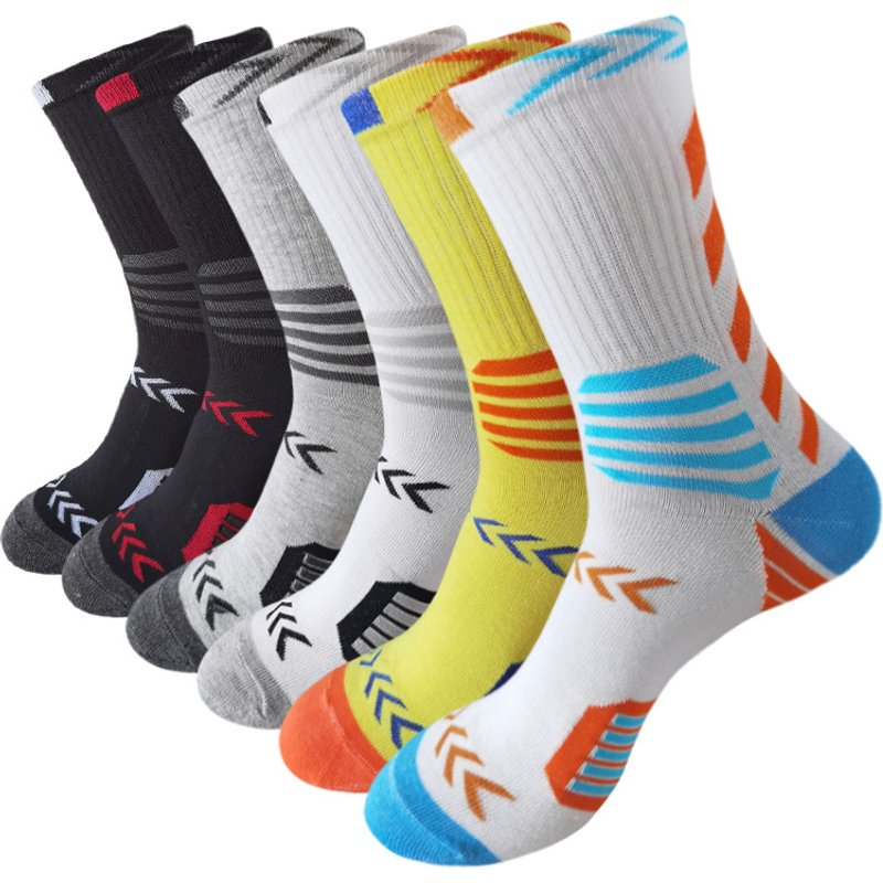 New Arrow Cycling Socks Men's Elite Socks Trendy Color contrast Basketball Socks Football Socks Running Sports Socks