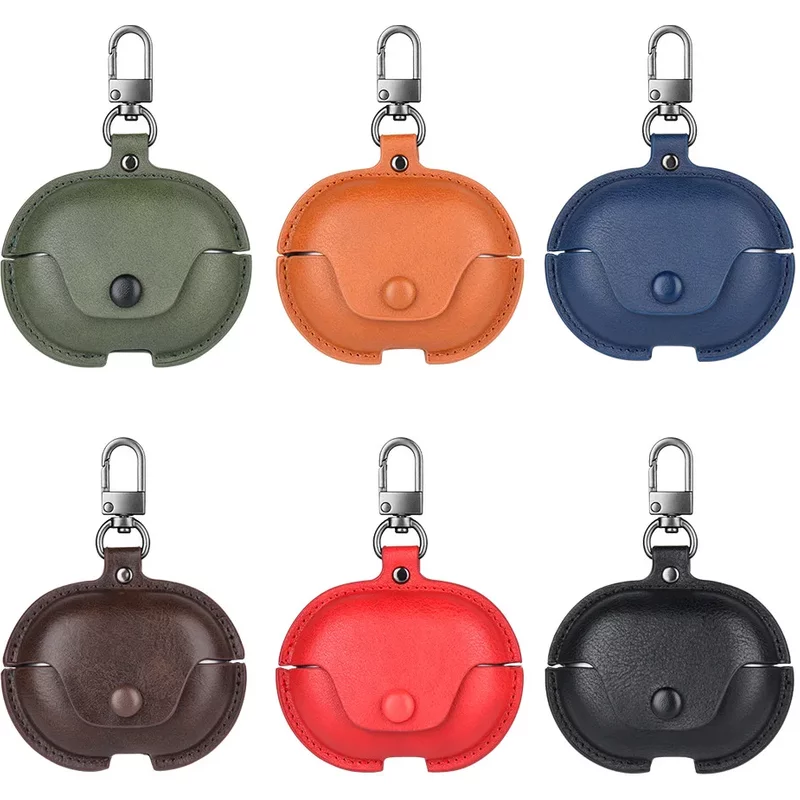 Leather Earphone Cases for HUAWEI FreeBuds Pro/ Pro 2/ 3 4i 5i Se2 with Keychain Protective Cover Headphone Accessorie Protective Box