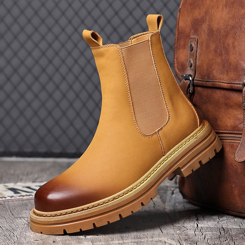 Autumn and winter help British wind boots warm snow boots with black velvet