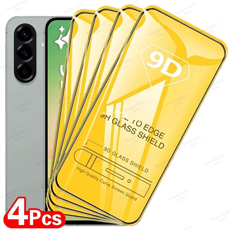 4Pcs 9D Screen Protector For Samsung Galaxy A56 A36 A26 A16 A55 A54 A35 A25 A34 A15 A52 A53 A13 A23 A71 A50 A12 Tempered