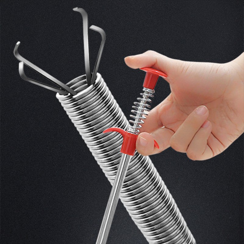Pipe Dredger Bendable Hand Pinch Four Claws Dredging Hook Sewer Retriever Pickup Sewer Garbage Clip