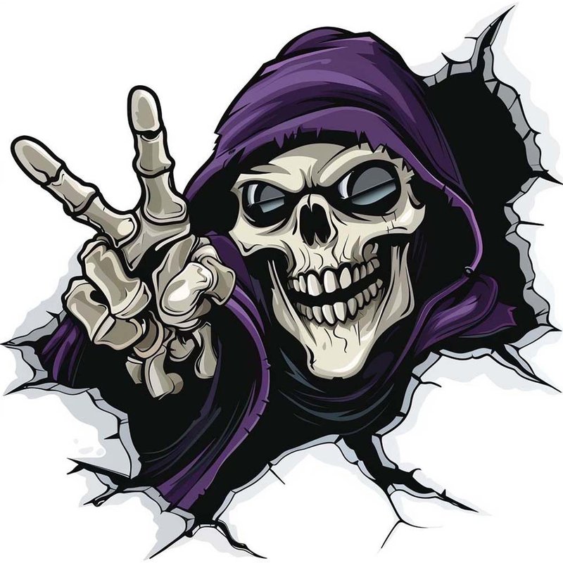 Halloween ghost face car stickers animal stickers motorcycle scratch cover creative body stickers