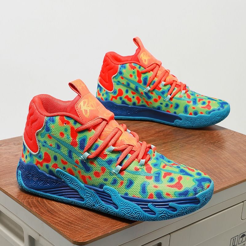 Three Ball Three Generation Purple Lamelo Ball MB.03 Men's Women's Low Top Shock Absorption Non-slip Combat Casual