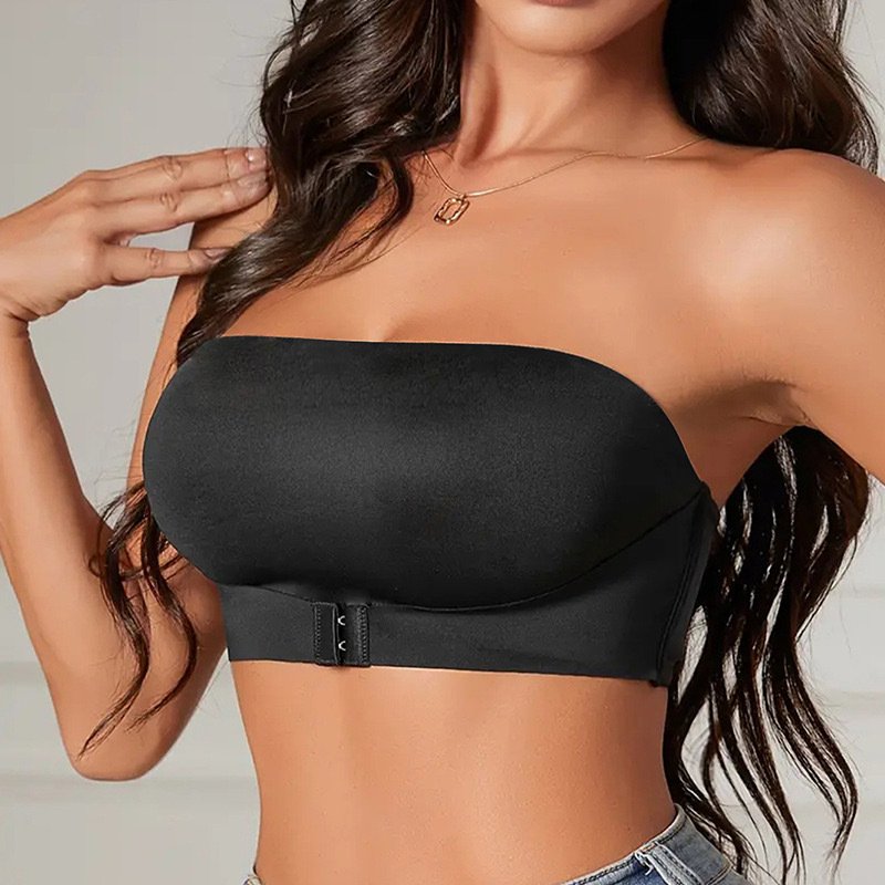 Underwear Sexy Seamless Front Buckle Tube Bra Anti Thin Style Does Not Fall Off Upper Support Gathered Chest Wrap Beautiful Back Bra Women