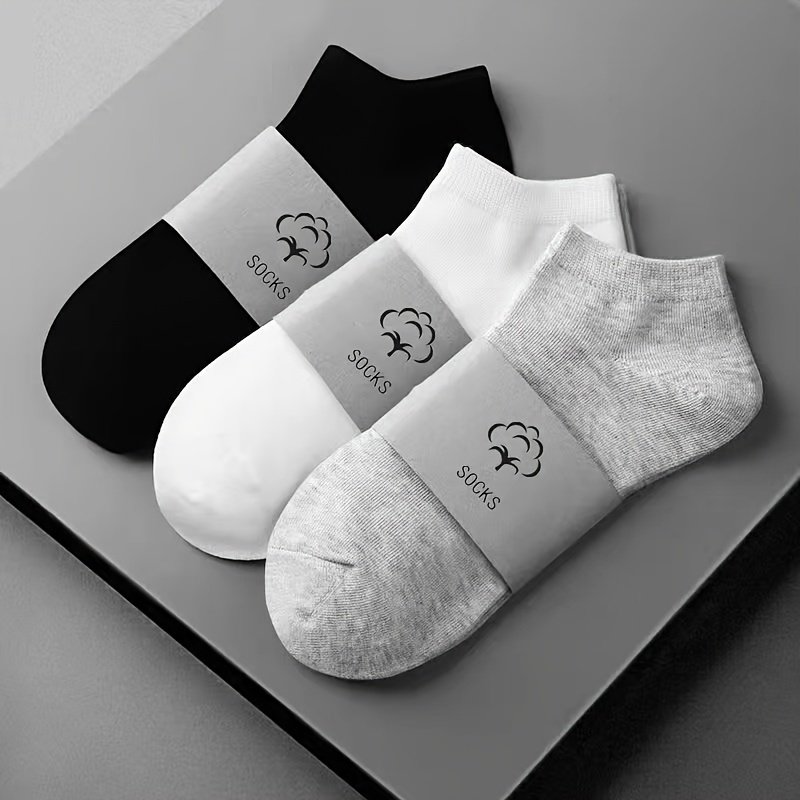 Lot de 5 paires de chaussettes basses respirantes et solides pour femme