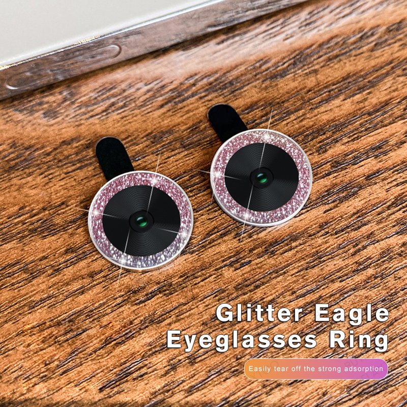 Glitter Rhinestone Ring Camera Lens Protective Film For iPhone 12 11 Pro Max 12Mini Shiny Diamond Crystal Lens Protector glass