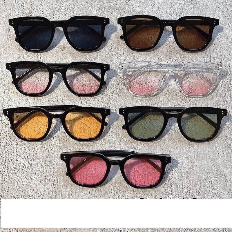 G home 2 m nail multi-color sunglasses blush gradient color sunglasses summer plain beauty artifact tea piece sunglasses