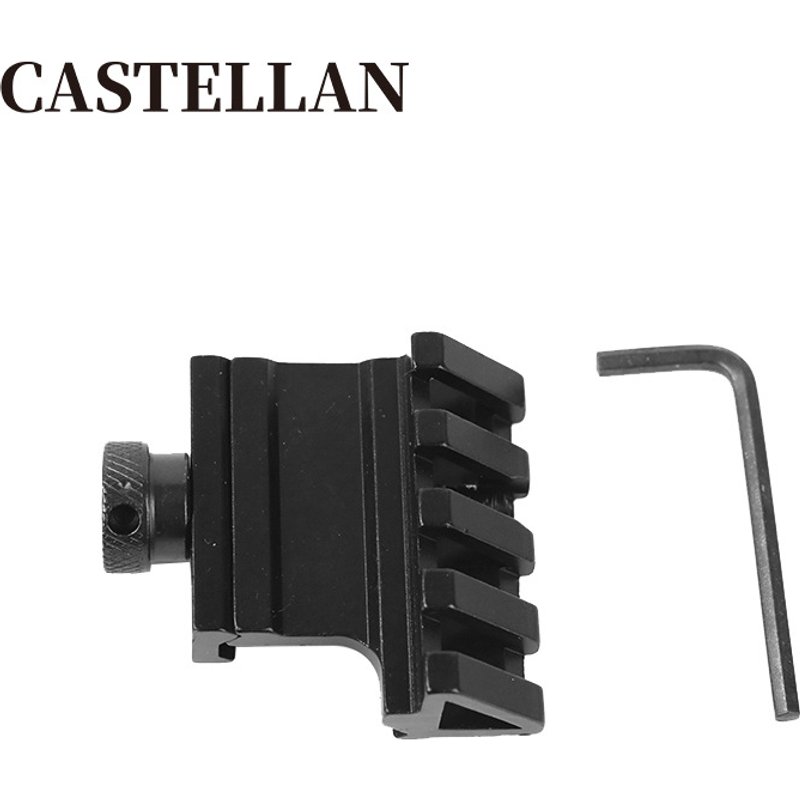 45 degree inclined bracket Jinming 9 Lehui lower supply SCAR side guide rail 45 degree inclined rail bracket flashlight modification