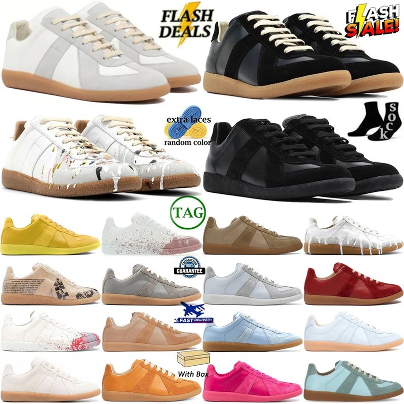 New Style Original Margiela Style Training Versatile Lace-up Unisex Casual Shoes Comfortable Flat Couple White Sneakers