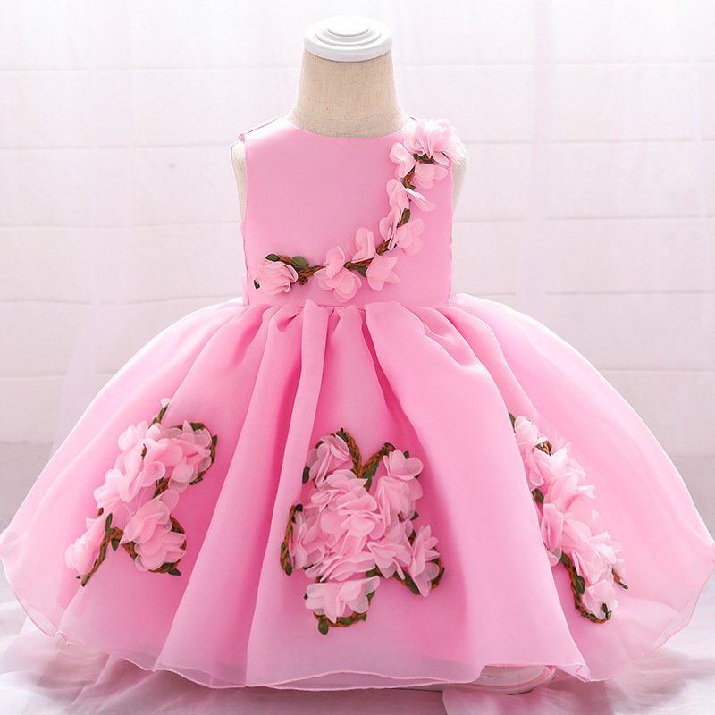 Baby clothes Children's Princess dress Pompadour Dress Baby Baby dress Girl performance dress child dress