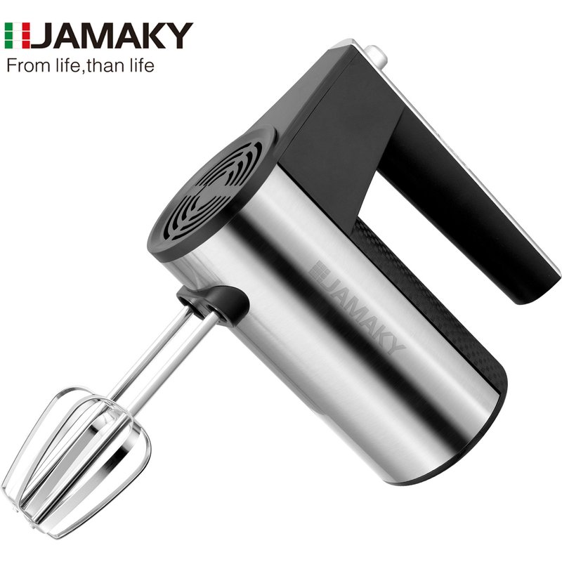 JAMAKY Home Handheld Electric Whisk 5-Speed Adjustable High Power Whisk & Flour Cream Mixer