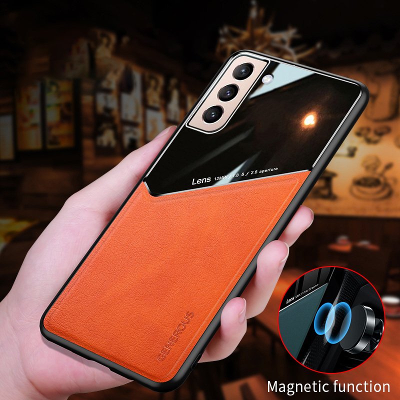 Business Style Phone Case For Samsung Galaxy S21 Ultra Luxury Leather Phone Case For Samsung S21