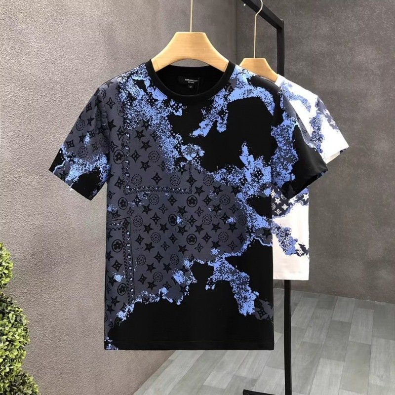 Men's Clothing New Summer Short Sleeved T Shirt Men's Slim Round Neck Top Trendy Brand Casual Student Fashion Men's Wear