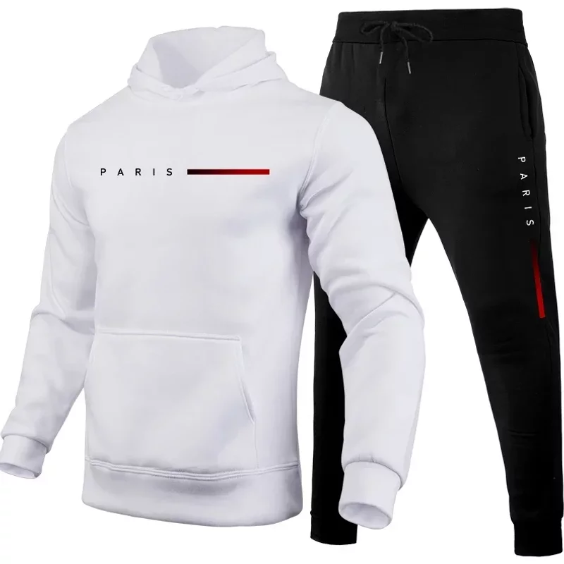 Hot Sale Men's Tracksuit Men Daily Comfortable Single Hooded Sportswear And Sweatpants Man Fashion Sports Suits Jogging