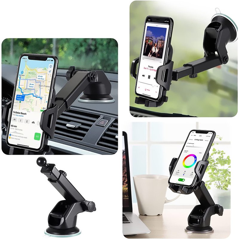 Car mobile phone bracket car air outlet suction type universal fixed car multifunctional navigation support frame