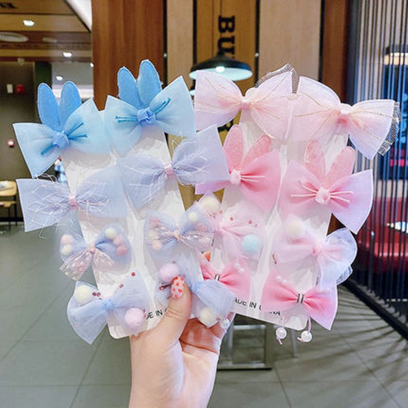 Sweet Children's Hairpin Cute Korean Princess Bow Hair Accessories Baby's Bangs Broken Hair Clip Girls' Hair Clip